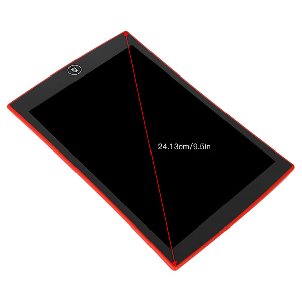 9,5 tommers LCD skrivebrett Pad Digital Doodle E-Writer Board Barn GaveRød