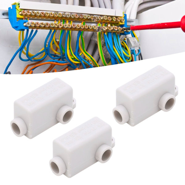 10 kpl ZK T06 -johdinliitin 400V 60A Suuri teho 1 sisään 2 ulos Liitosliitinlohko Inline-liitäntäliitäntälaatikko