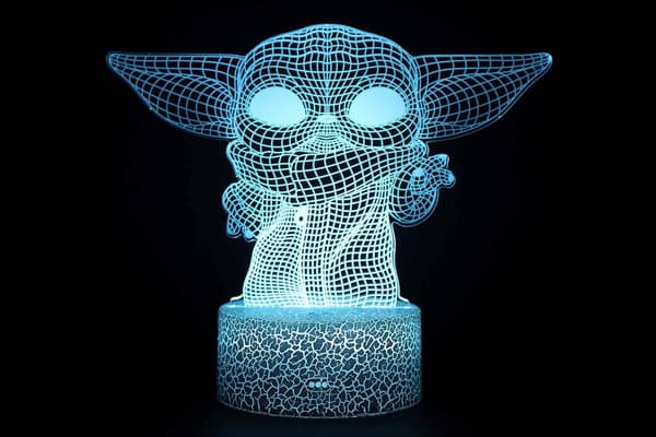 3D Illusion Star-Wars Natlampe 16 Farveskiftende Nat