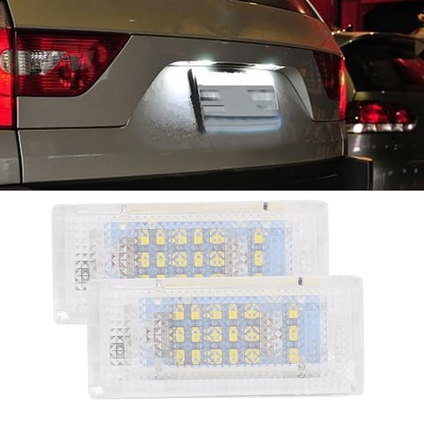 1 Par LED Nummerpladelys Lampe Baglygte Passer til E46 4D Sedan 1998-2005