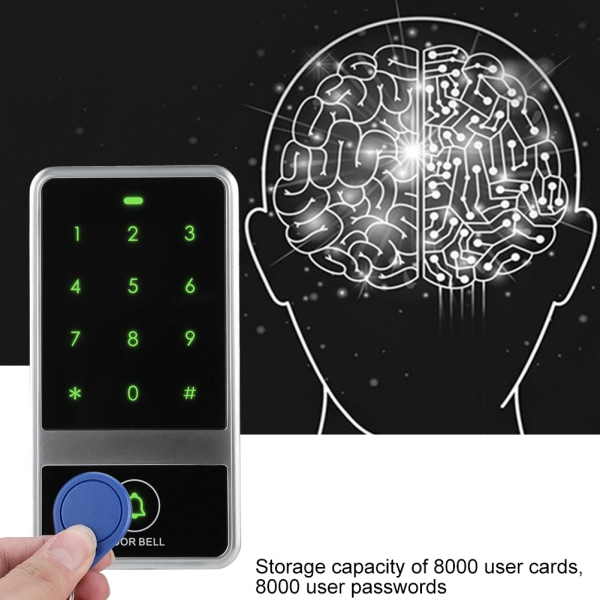 Touch-tastatur ID-kortlæser adgangskode dør lås til adgangskontrolsystem (almindelig)