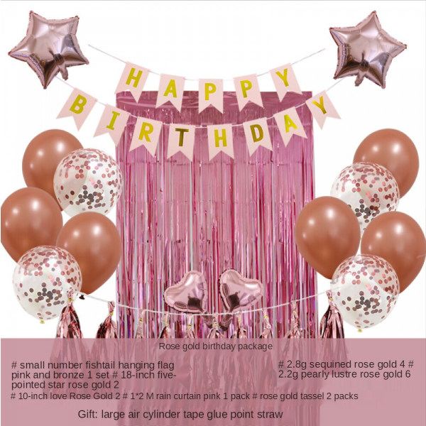 födelsedagsfest atmosfär dekoration ballong ros