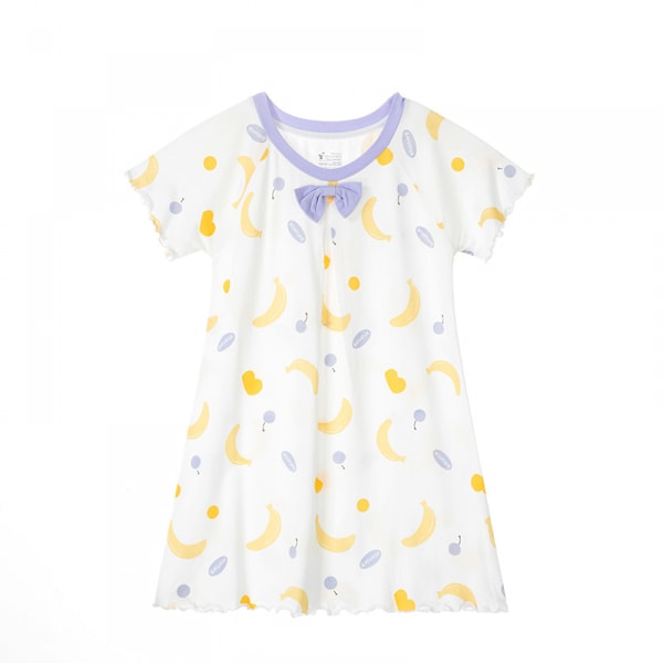 Flickor Småbarn Sommar Kortärmad Pyjamas Klänningar,S
