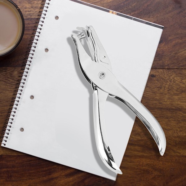 Kätevä yksireikäinen metallipunchi paperin rei'itysleikkuri Scrapbooking-toimistoon