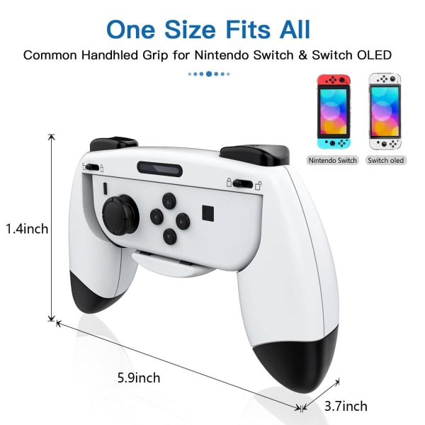 Swtich Joycon Grips kompatibel med Nintendo Switch & Switch C