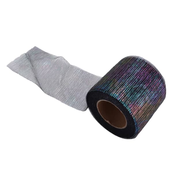 Tulle Rull Symfoni Linje Mesh Rull Manuell DIY Hodeplagg Sløyfe Mesh Stoff Tilbehør Svart