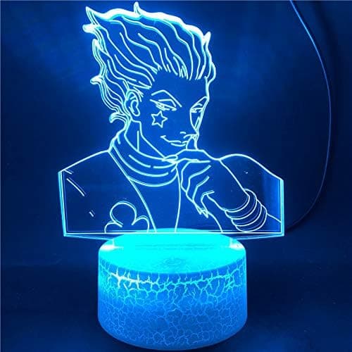 Hunter X Hunter 3D Illusion Natlampe Smart Touch, Ideel Gave til Hjemindretning Børn