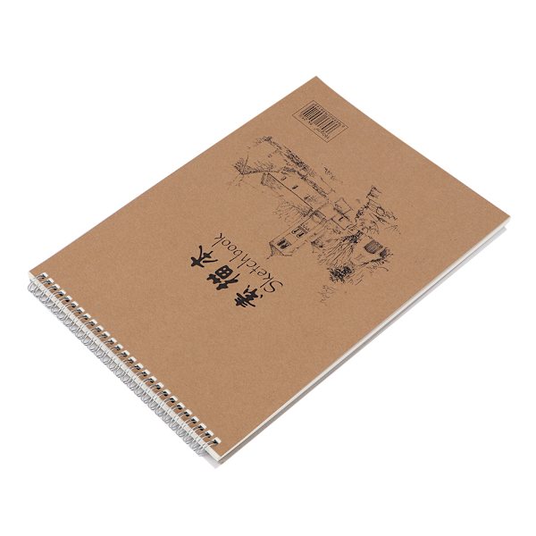 Kraftpapir Cover Håndmaling Kunstner Skitsebog Tegnebog (8K Beige)