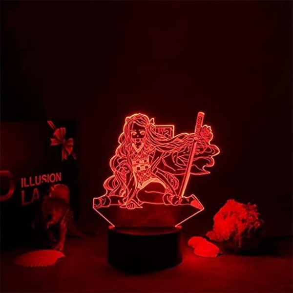 Demon Slayer Nezuko Kamado lampa Anime Light 3D LED Night Lig