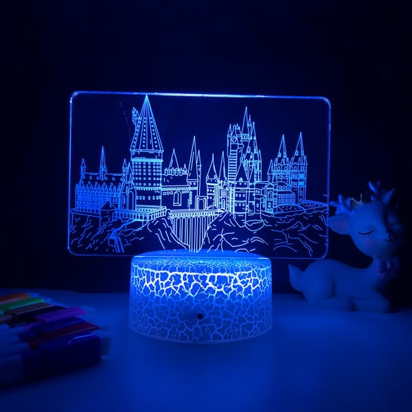Magic Academy Harry Potter Natlampe 3D LED Illu