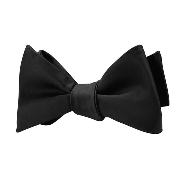 Vävd fluga för män, klassisk smoking, formell bröllopshalsduk, mångsidig Black
