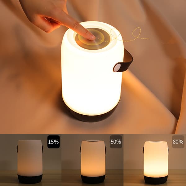 Trådløs Bordlampe med Touch-Kontrol: Bærbare Dæmpbare Nætter