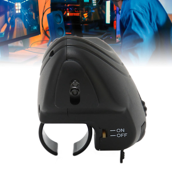 2,4 GHz trådlös fingermus med stabil anslutning, ergonomisk handhållen bärbar USB-driven mus för kontor
