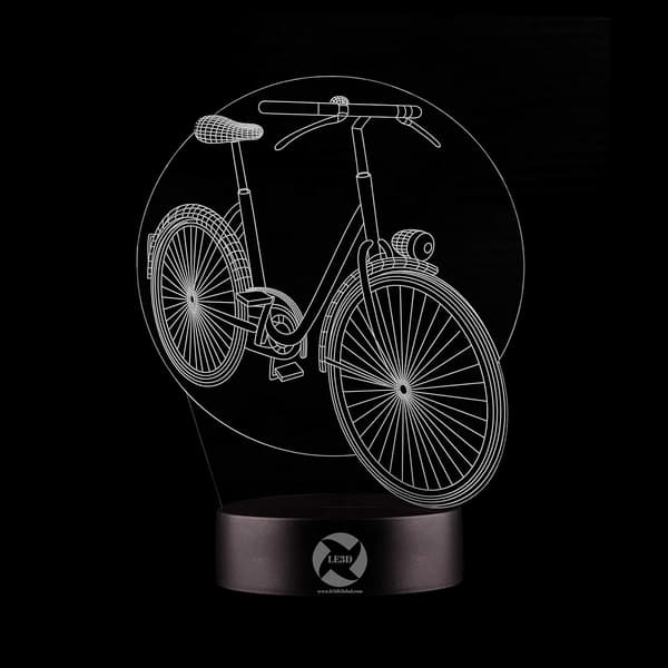 3D Optisk Illusjon Nattlys - 7 LED Fargeskiftende Lampe