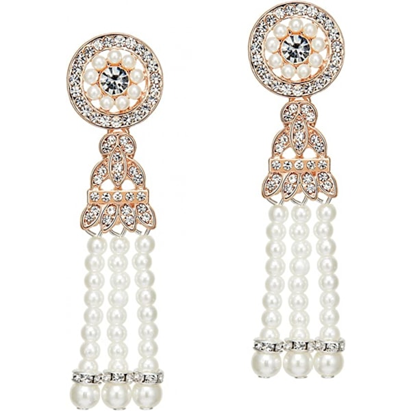Flapper Art Deco Gatsby Örhängen 20-talets Flapper Gatsby Accesso