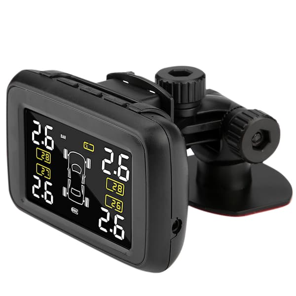 U901L-WF Solcellsdriven Trådlöst TPMS Däcktrycksövervakningssystem med 4 Externa Sensorer