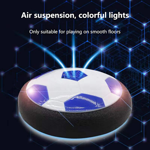 Air Power Flytande LED Fotboll Leksaker Barn Levitate Suspenderande Fotboll Luftkudde Flytande Skum Fotboll Leksaker För Barn Presenter