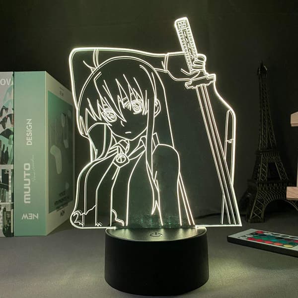 16 Farver Natlampe Anime Akame Ga Kill LED Natlys 3D