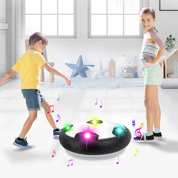 18cm Elektrisk fotboll svävande fotboll leksaker fotboll barn presenter glidande luftkudde flytande skumfotboll med LED-ljus