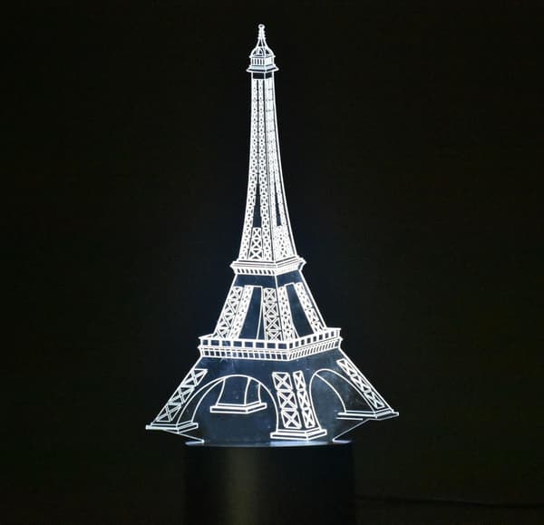 3D Nattlampe Illusjon Skrivebordslampe Bord USB Lampe Smart Hjem