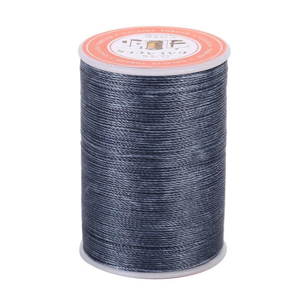 160m/Rulle 0,45mm Polyester Läder Sytråd Rund Vaxad Tråd Rep DIY Hantverk (Marinblå)