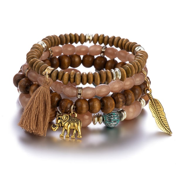 1PCS Baoqin Boho Pärl Armband för Kvinnor - Charm Stackabl