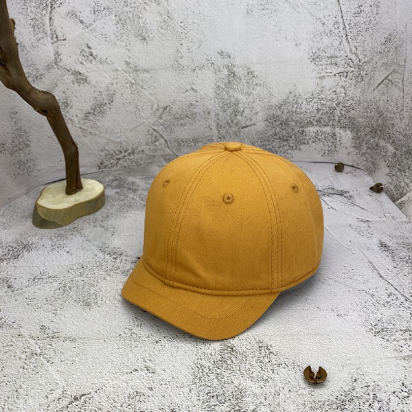 Hatt Dam Fyra Säsonger Kort Brätte Retro Söt Liten Brätte Turmeric