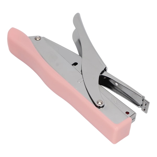 Håndholdt stiftemaskin Ergonomisk frostede overflater Bærbar tangstiftemaskin Hjem Skole Kontor Bindende dokumenter Rosa