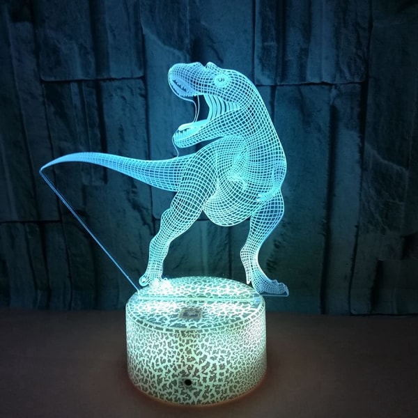 3D Dinosaur Night Light Lamp Toys, Dinosaur Lights Lamps for Boys Room, Dinosaur Night Light for Boys