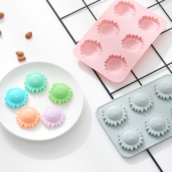 6 Silikoneforme til Kager Lavet af Little Sun DIY til Chokolade