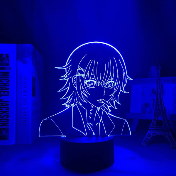 3D LED Lampe Anime Natlampe, 16 Farvejusteringer, Helligdag