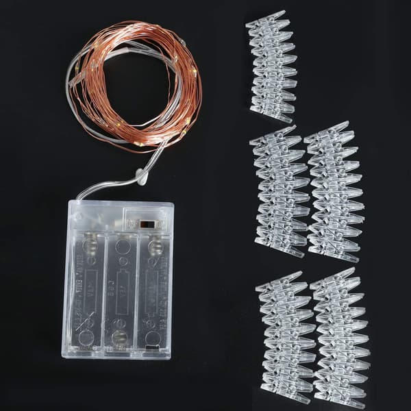 Fotoklips lyslenke 6 m - 60 LED eventyrlys