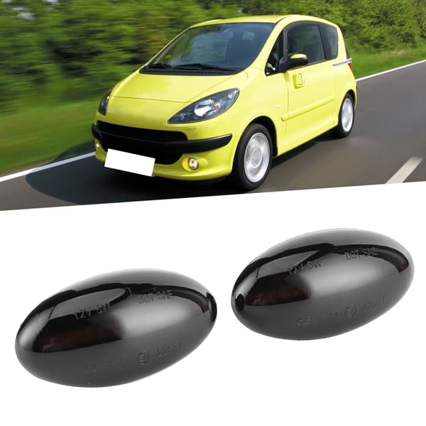 Sidemarkerlys Dynamisk Blinklys Indikator Flydende LED Lampe til Peugeot 1007