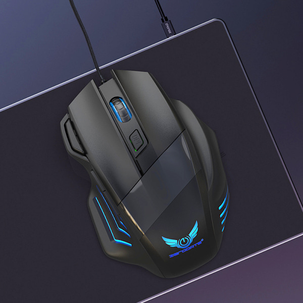 Kablet Gaming Mus, USB Computer Mus, 7 Knap Kablet Optisk