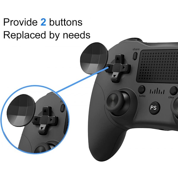 Trådløs BT Gamepad Spillkontroller Touchpad Ergonomisk Joyst Red