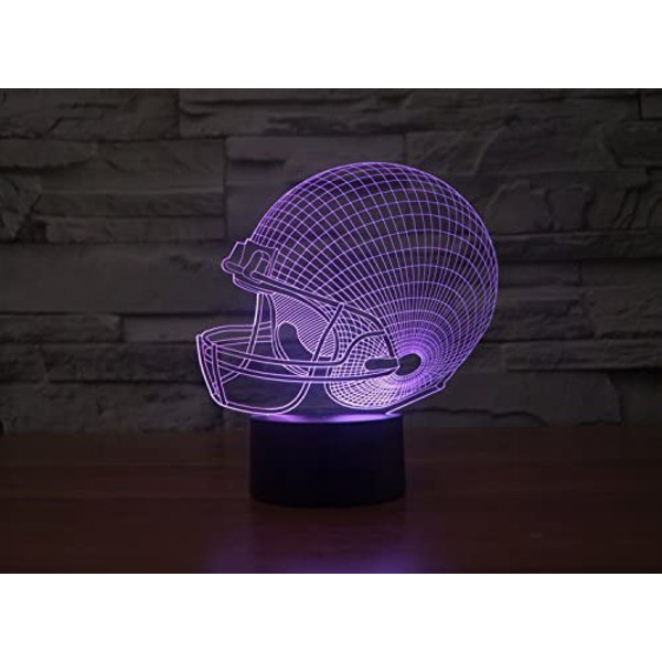 3D Illusjon Flerfarget USB Sovende Nattlys Skrivebordslampe