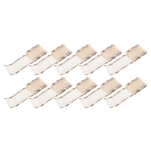 10 meter kantbånd polyester tyl til tøjtilbehør DIY hovedbeklædning hår 2,6 tommer (brun C2 )
