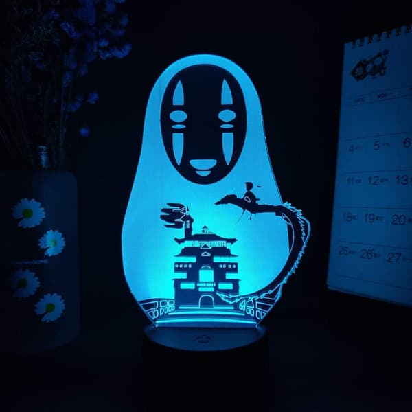 HOICHAN 3D LED Natlampe Sød No-Face Billede 3D Illusi