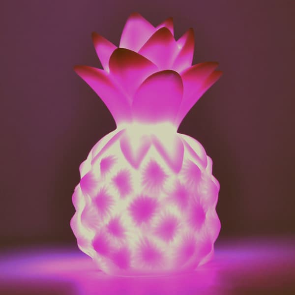 Nattlampe Ananasform Silikon LED Nattlampe Ornament