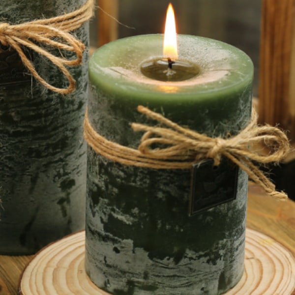 Pure Natural Pillar Candles - Tillverkade av 100 % naturligt vax - 2,7