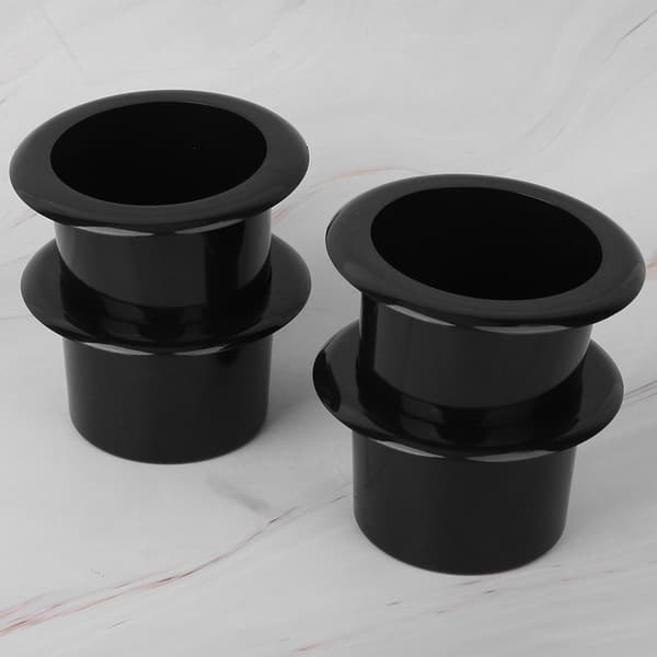4 stk koppholderstativ svart blank ABS plast bil interiør dekorasjon stol tilbehør