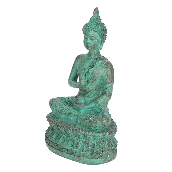 Sakyamuni Buddha Imitation Copper Buddha Statue Thai Sakyamuni Resin Craft Ornament (Brons)