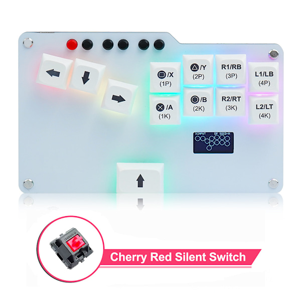 Fighting Box-tangentbord för Hitbox WASD GP2040 CE Fightstick Arcade Fight Stick med Cherry MX-brytare för PS3