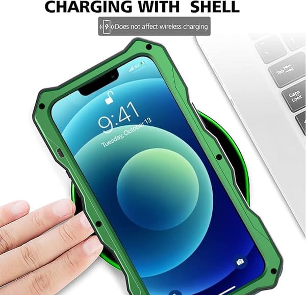 Yhteensopiva iPhone 12 Pro Max vedenpitävän metallikotelon kanssa, Bui