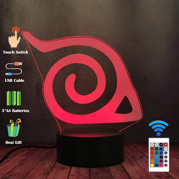 Led nattlampa plugg i Naruto grejer Jul nattlampa a
