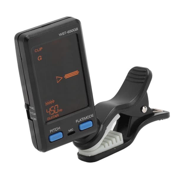 Clip-on stämmare professionell hög precision digital elektronisk gitarr basstämmare för gitarr basstämning