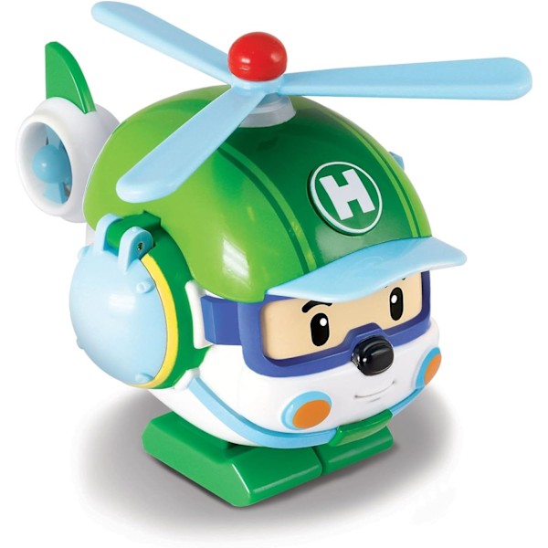 Transformerande Robot, Helly 4\" Transformerbar Helikopter Action Leksaksfigur Fordon, Nödfordon Leksaksserie, Semesterfödelsedagsbilar Leksakspresent till Barn Helly