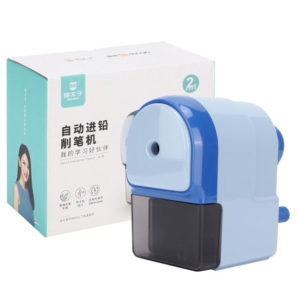 Pencil Sharpener Five Levels WearResistant Durable Pencil Cutter for School Office(Athens Blue )