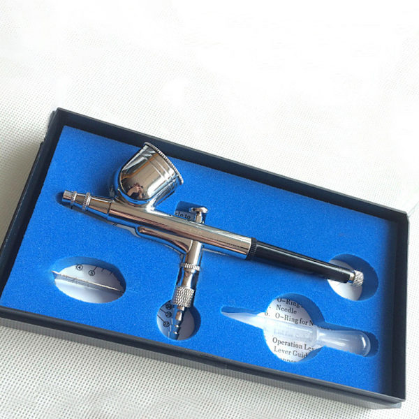 Airbrush Metall Starkt Bekvämt Grepp Airbrush Sprayer för DIY Modell Bläckstrålemålning Konst Hantverk Tillverkning 0,5 Kaliber