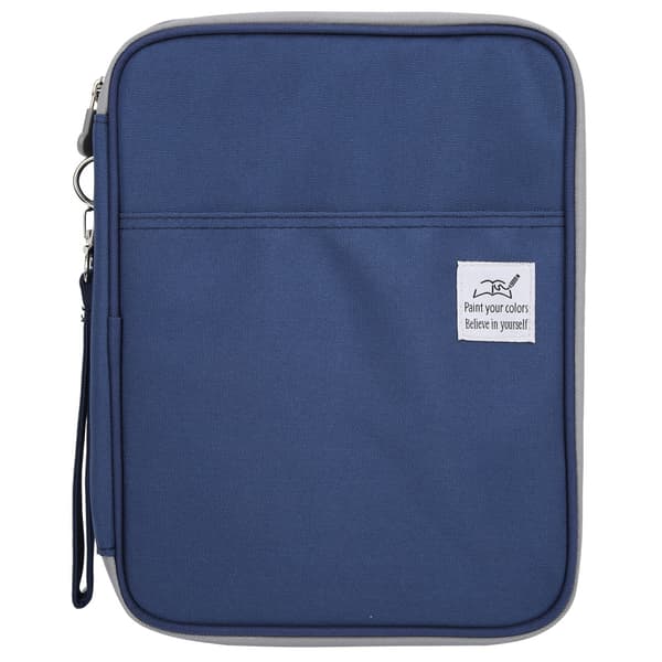 Multifunktionel farveblyantsopbevaringspose Skitse Maleri Blyant Etui Kunst Tilbehør(Navy 192 Farve)